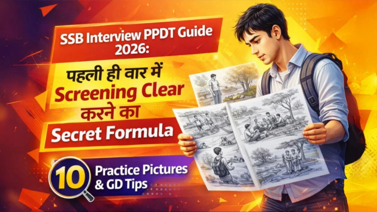 SSB Interview PPDT Guide 2026: पहली ही बार में Screening Clear करने का Secret Formula | 10 Practice Pictures & GD Tips